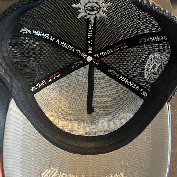 Black and Silver Godspeed Trucker Hat - Picture 4 of 4